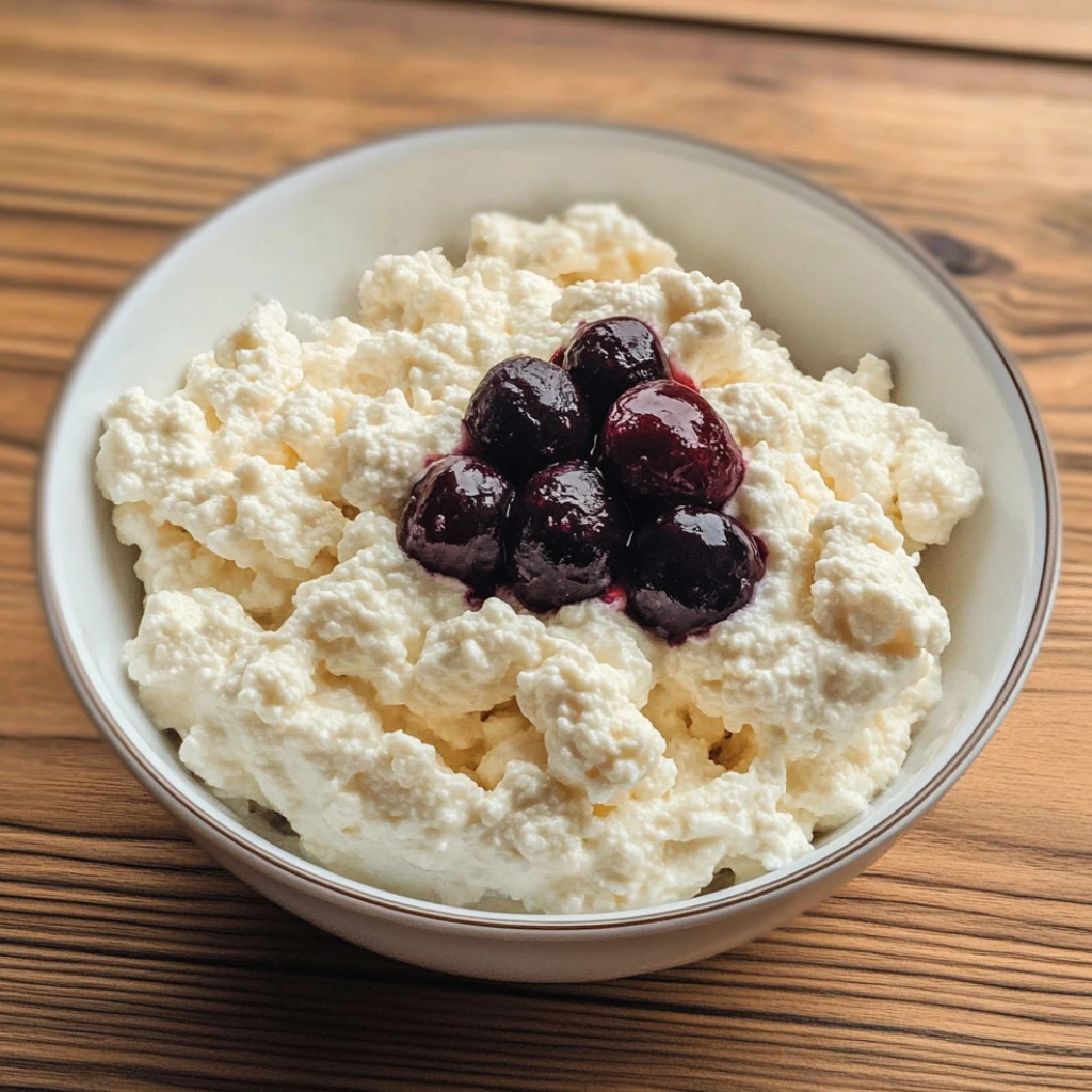 blueberry cottage cheese breakfast bake ingredients